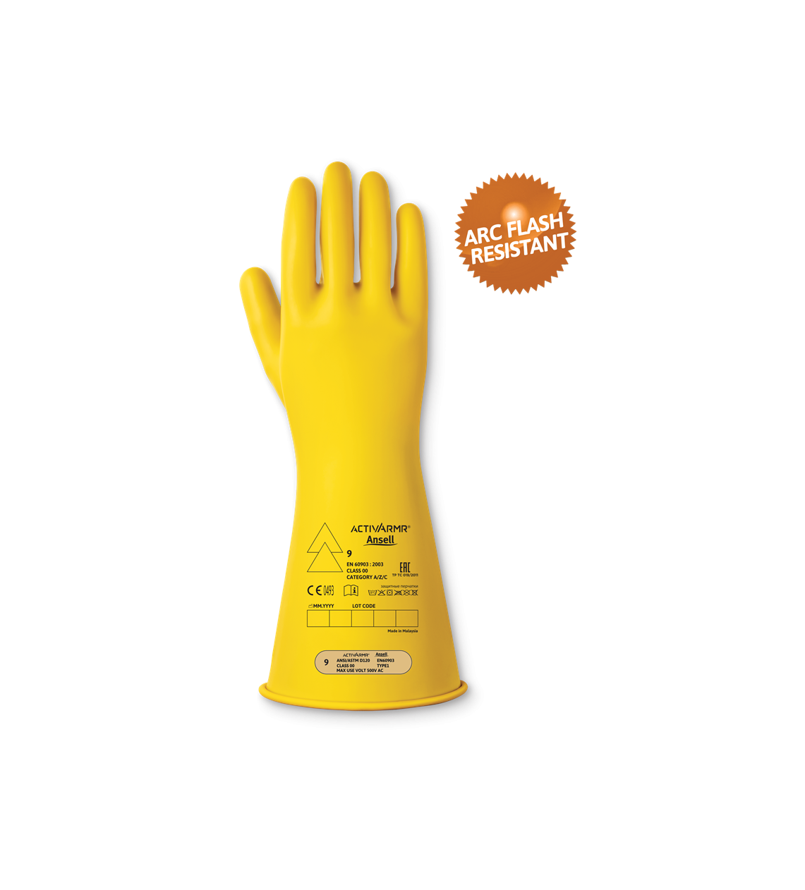 Elektrikerschutzhandschuh ActivArmr RIG014Y