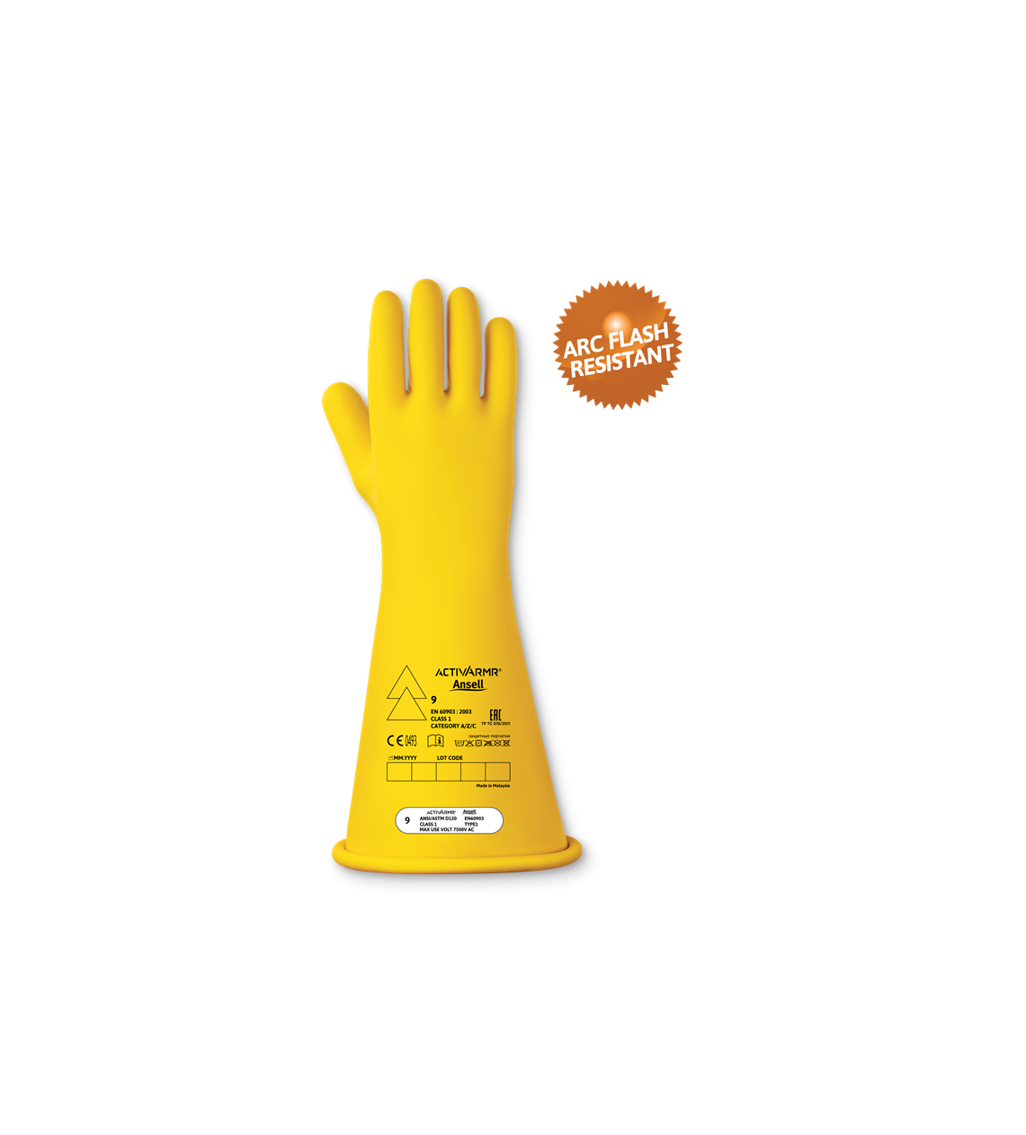 Elektrikerschutzhandschuh ActivArmr RIG114Y