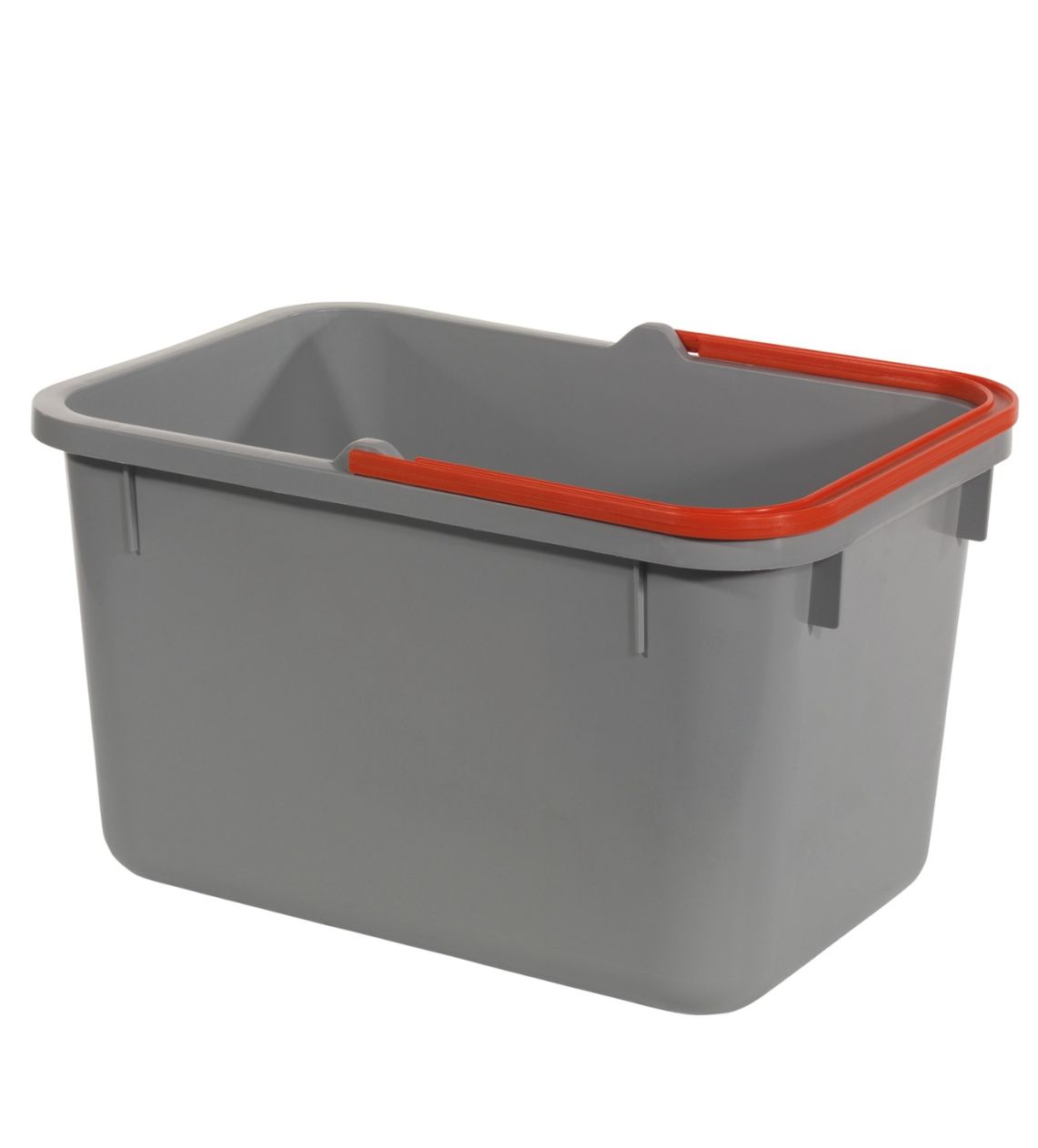 17-Liter Eimer, grau mit farbcodiertem Henkel 