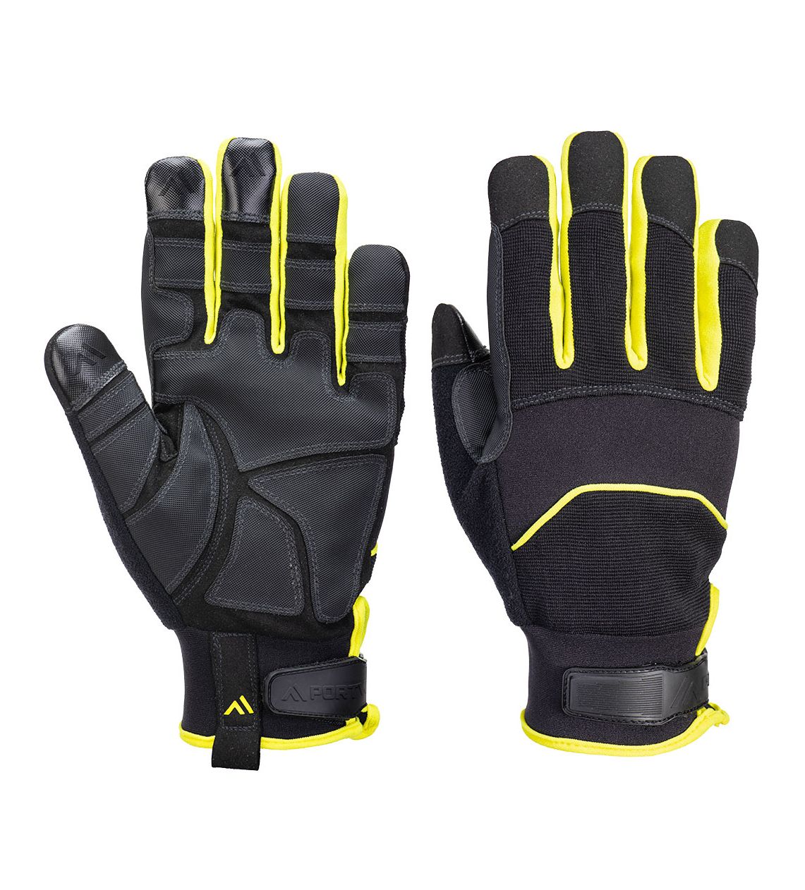 A792 - Nadelsicherer Handschuh Schwarz/Gelb