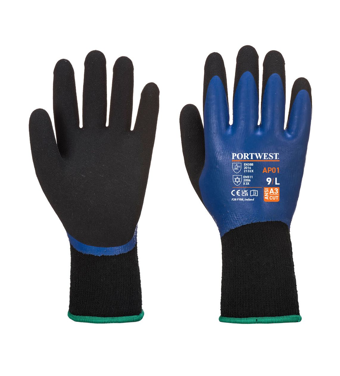 AP01 - Thermo Pro Handschuh Blau/Schwarz