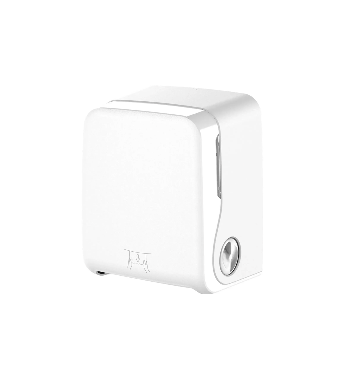 Handtuchrollenspender, Autocut, weiss matt
