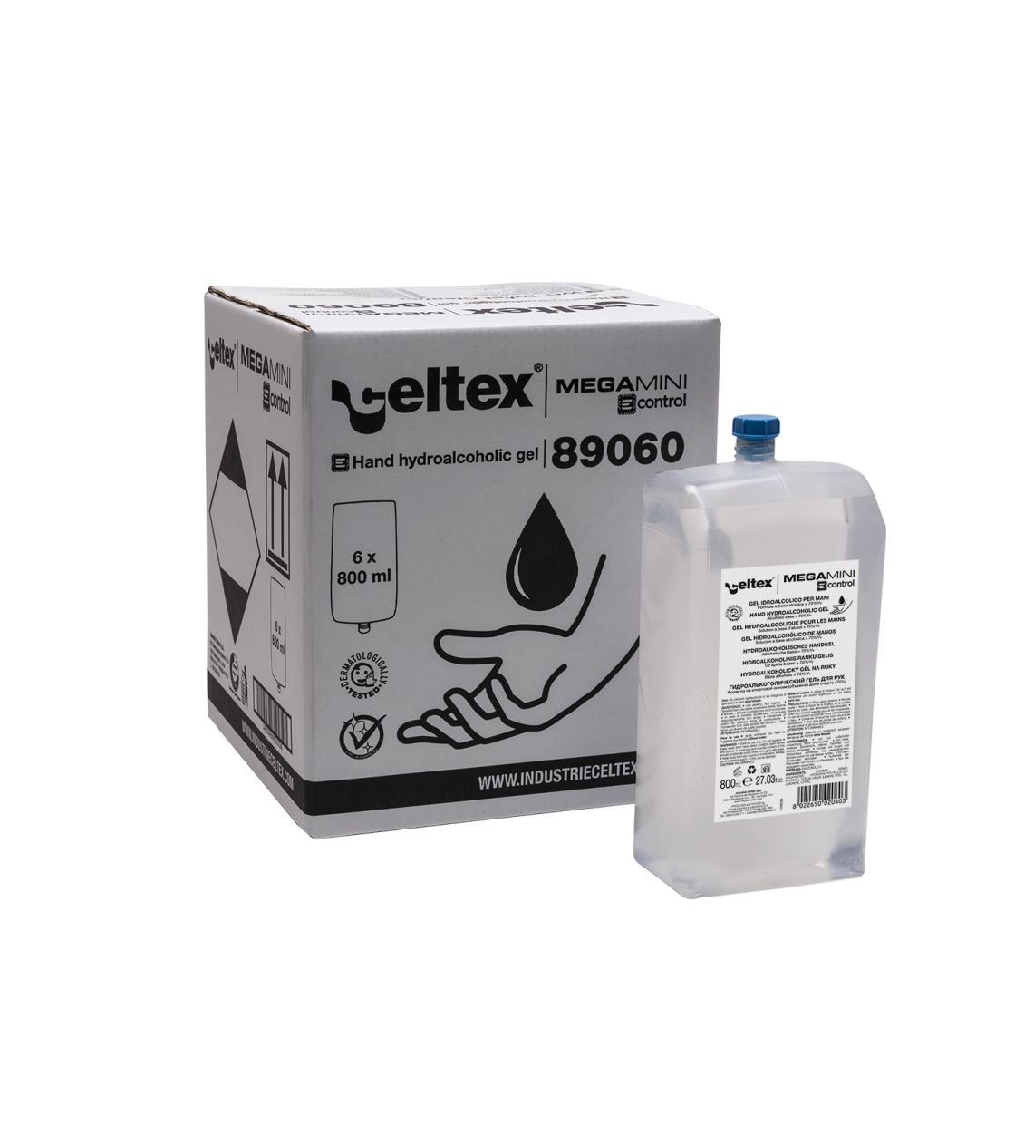 E-CONTROL HAND GEL 800ML 1X6