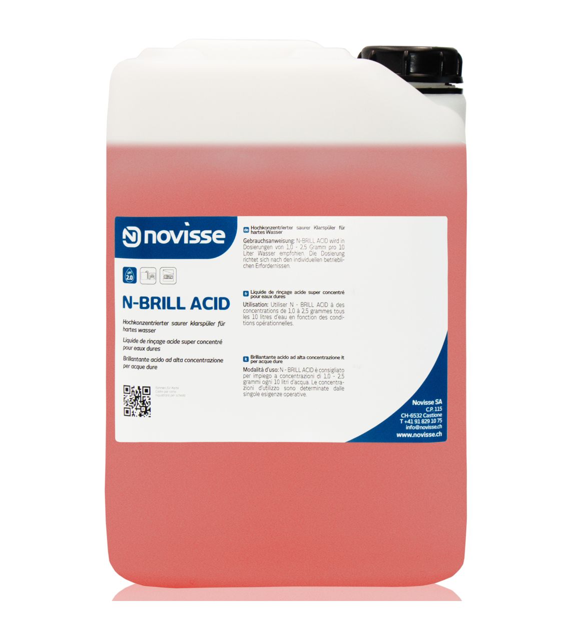 N - Brill acid. 10 L  saurer Klarspüler