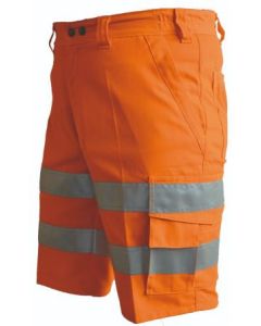 Shorts Warntec EN ISO 20471/ Klasse 1. Mischgewebe. Farbe orange. Grösse 62.