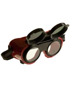 Schweisser - Schutzbrille Weldmaster. Farbe rot.