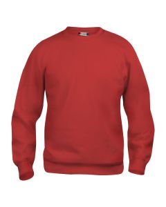 Sweatshirt Clique Basic Roundneck. 65% PES/35% BW. 280 g/m2. Rot. Gr. XL.