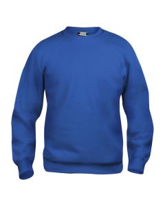 Sweatshirt Clique Basic Roundneck. 65% PES/35% BW. 280 g/m2. Royal. Gr. XL.