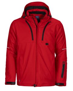 3407 GEFÜTTERTE 3-LAGIGE SOFTSHELL JACKE-Rot-XS