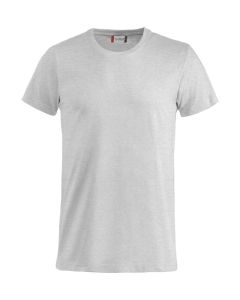 T-Shirt Clique Basic-T. 99% BW/1% Viskose. 145 gr/m2. Asche. Gr. XXL.