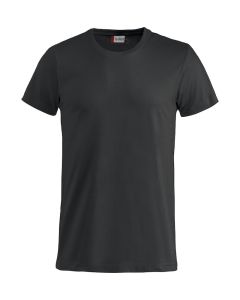 T-Shirt Clique Basic-T. 100% BW. 145 gr/m2. Schwarz. Gr. 2XL.