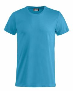 T-Shirt Clique Basic-T. 100% BW. 145 gr/m2. Türkis. Gr. XL.
