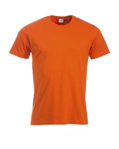 T-Shirt Clique New Classic-T. 100% BW. 160 g/m2. Orange. Gr. S.