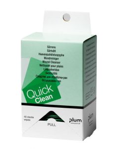 Plum QUICKCLEAN Wundreinigungstücher, Refill 40 Stk.