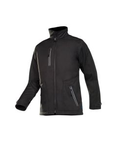 Sioen Softshelljacke Pulco S.E.P.P. 100% PES. 250g/m2. Schwarz. Gr. XS.