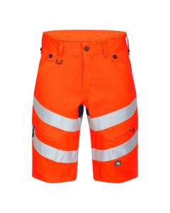 Safety Shorts EN 20471-KL.1. Super-Stretch. 285 g/m2. orange/marine. Gr. 54.