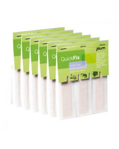 Plum QUICKFIX Refill, Textil elastisch lang, 1 Stk Nachfüllpack mit 30 Pflaster
