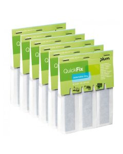 Plum QUICKFIX Refill, Textil detektierbar lang, 1 Stk Nachfüllpack mit 30 Pflaster