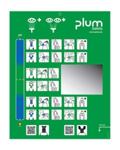 Plum Anzeigetafel zu Augenspülstation