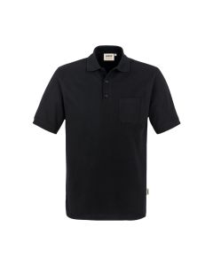 Hakro Pocket-Poloshirt Performance 812. 50% BW/50% PES. 200g/m2. Schwarz. Gr. XL.