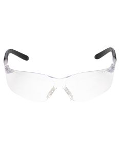 Schutzbrille, 9010 schwarz / transparent, EN 166