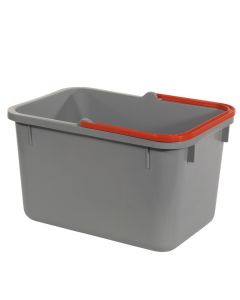 17-Liter Eimer, grau mit farbcodiertem Henkel 