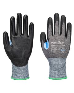 A649 - CS D21 PU Schnittschutzhandschuh Grau/Schwarz