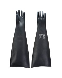 A803 - Schwerer Latex-Gummihandschuh 600mm Schwarz