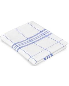 Geschirrtuch Halbleinen 50x70cm weiss/blau