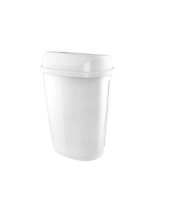 SemyTop Abfallbehälter, 32 Liter, weiss glänzend