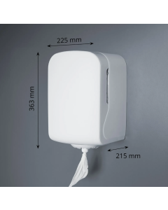 Handtuchrollenspender, Centerpull, Maxi, weiss