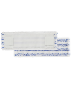 Mikrofasermopp weiss / blau Tasche und Lasche 50 cm 