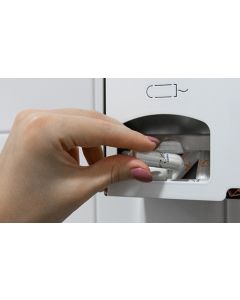 ‌Spender für Binden und Tampons, weiss