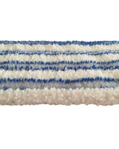 Mikrofasermopp weiss / blau Tasche und Lasche 50 cm 