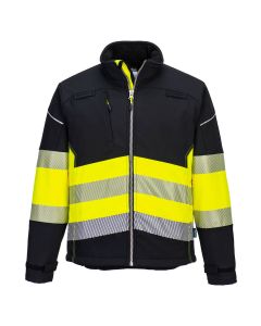  PW375 - PW3 Hi-Vis Softshelljacke Klasse 1 (3L)-Gelb / Schwarz-XS