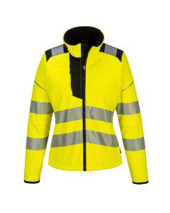 PW381 - PW3 Hi-Vis Damen Softshelljacke-Gelb / Schwarz-XS
