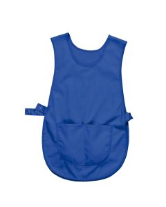 S843 - Überwurfschürze mit Tasche-Royalblau-S/M